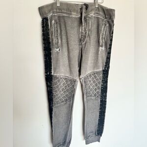 PRPS Gray and Black Joggers